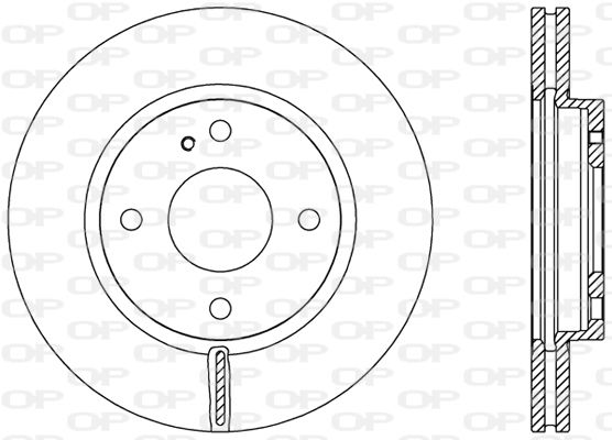 OPEN PARTS Тормозной диск BDA2454.20